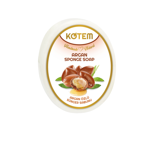 Kotem mydełko w gąbce Argan.png
