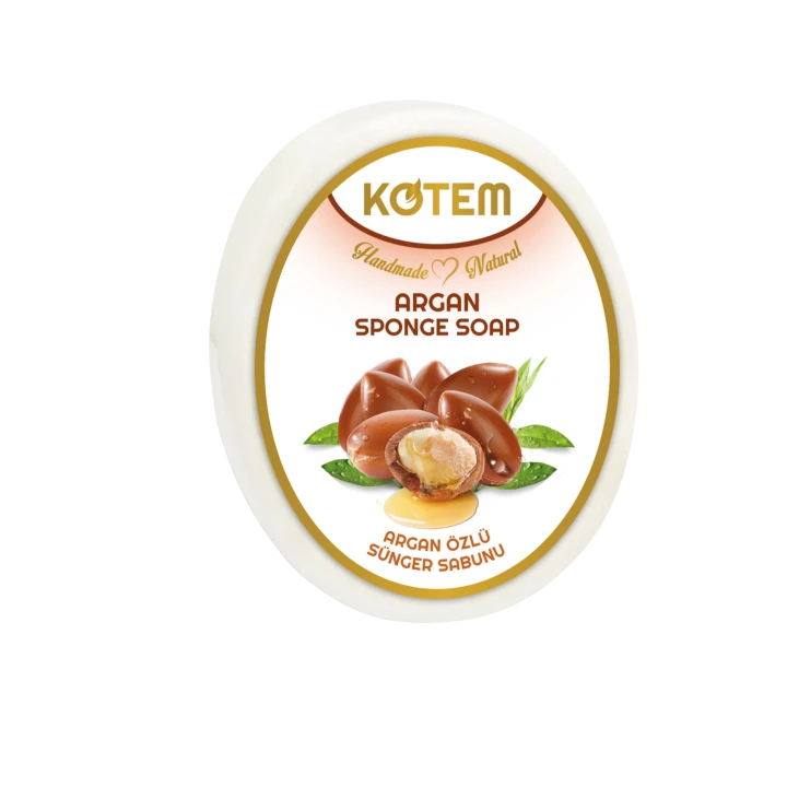 Kotem mydełko w gąbce Argan.png