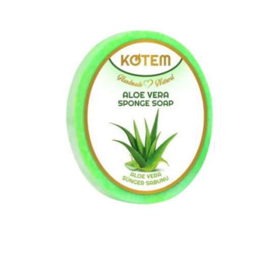 Kotem mydełko w gąbce Aloes.png