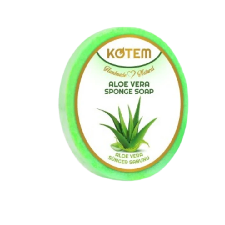 Kotem mydełko w gąbce Aloes.png